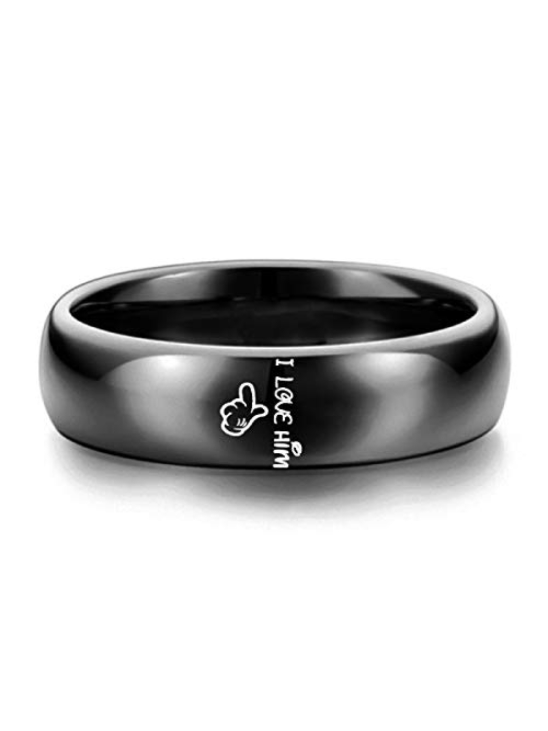 Valentine Gifts for Girlfriend/Wife : YouBella Jewellery 100% Stainless Steel Never Fading Couple Rings for Girls/Women/Boys/Men
