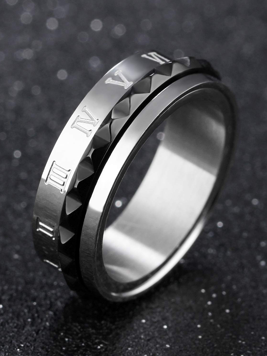 Valentine Gifts for Girlfriend/Wife : YouBella Jewellery 100% Stainless Steel Never Fading Couple Rings for Girls/Women/Boys/Men
