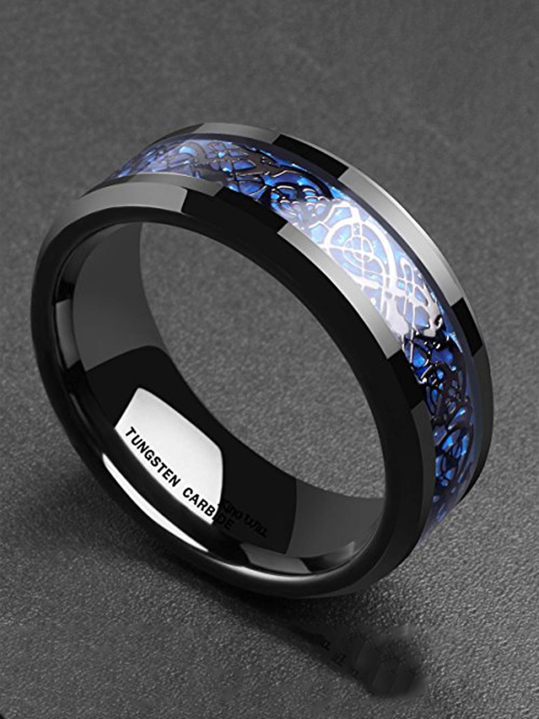 YouBella Silver Plated Stainless Steel Ring Combo Jewellery for Men (Style 1)