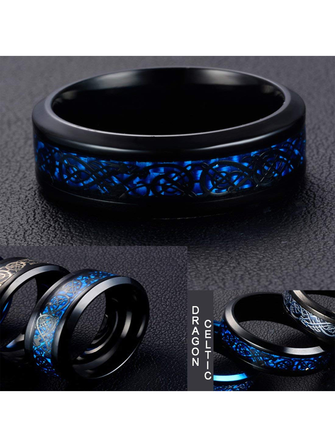 YouBella Silver Plated Stainless Steel Ring Combo Jewellery for Men (Style 1)
