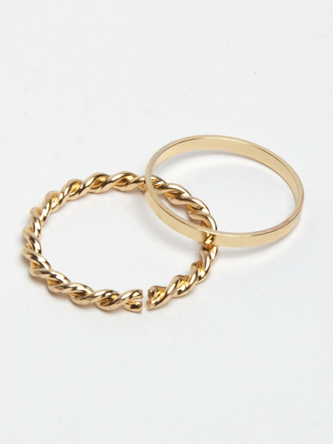 YouBella
Set Of 18 Gold-Toned & Silver-Toned Textured Finger Rings