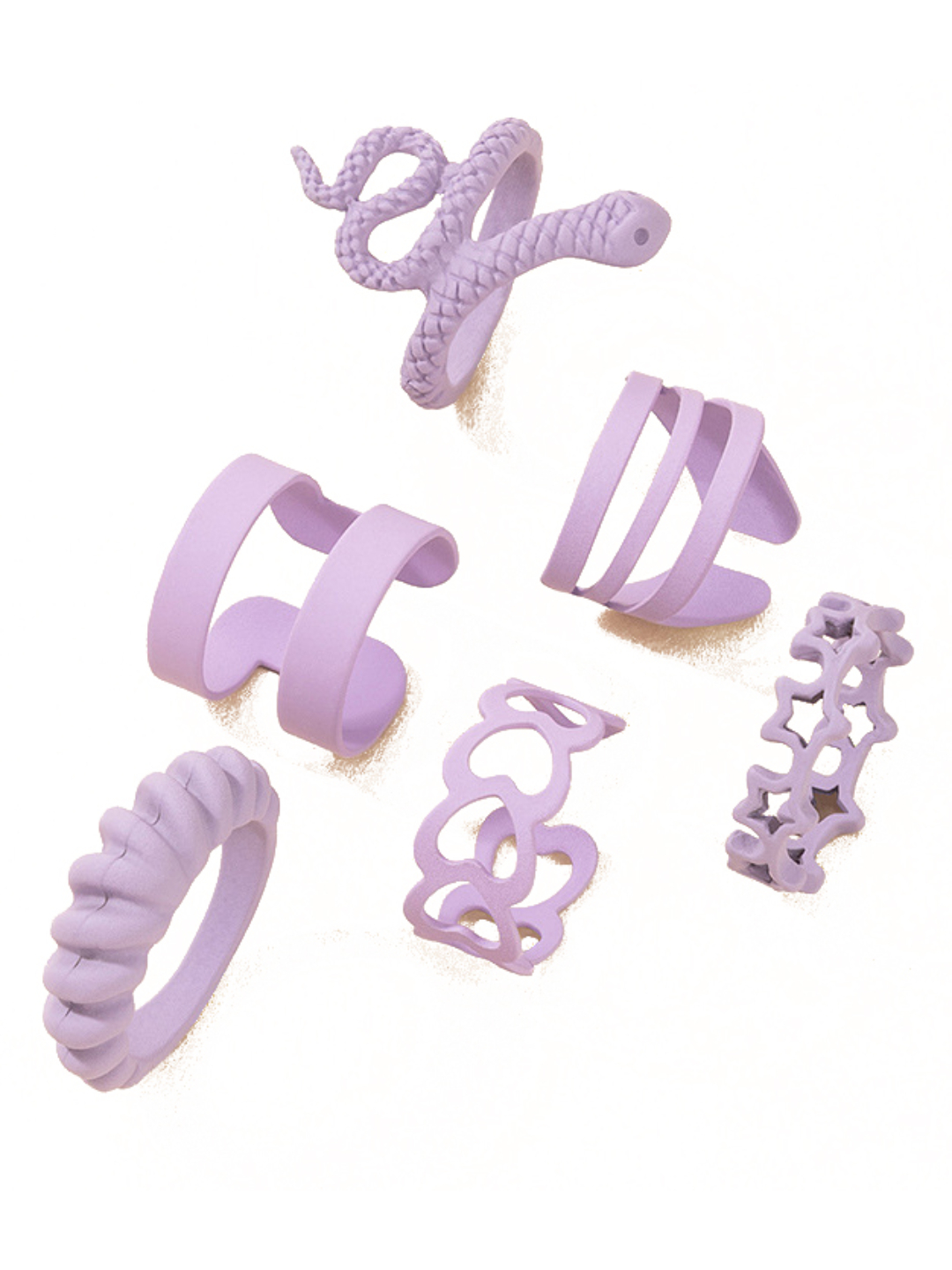 YouBella Jewellery Gold Plated Enamelled Combo of Rings for Girls and Women (Combo 5)
