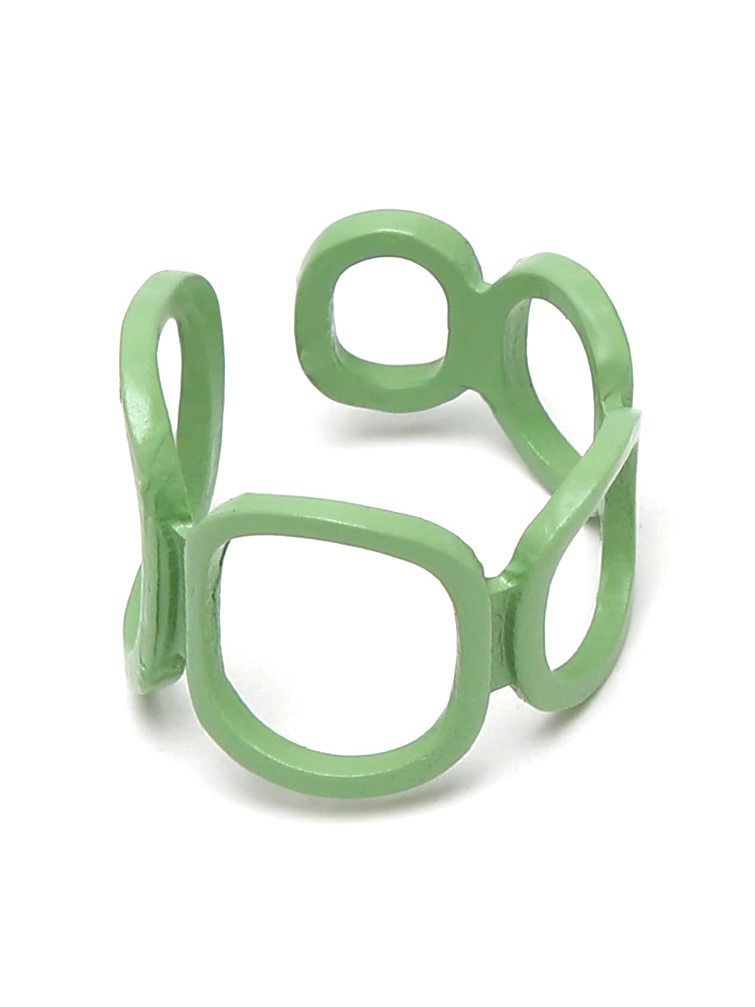 YouBella Jewellery Combo of 3 Rings for Girls and Women (Green) (YBRG_20170)