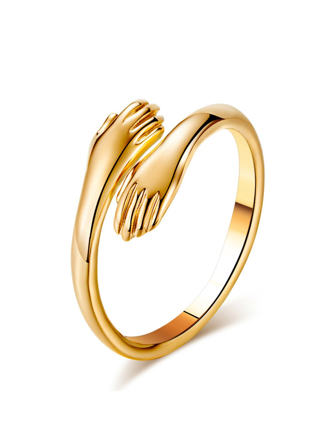 YouBella Jewellery Gold Plated Hug Ring for Men and Women (Gold)