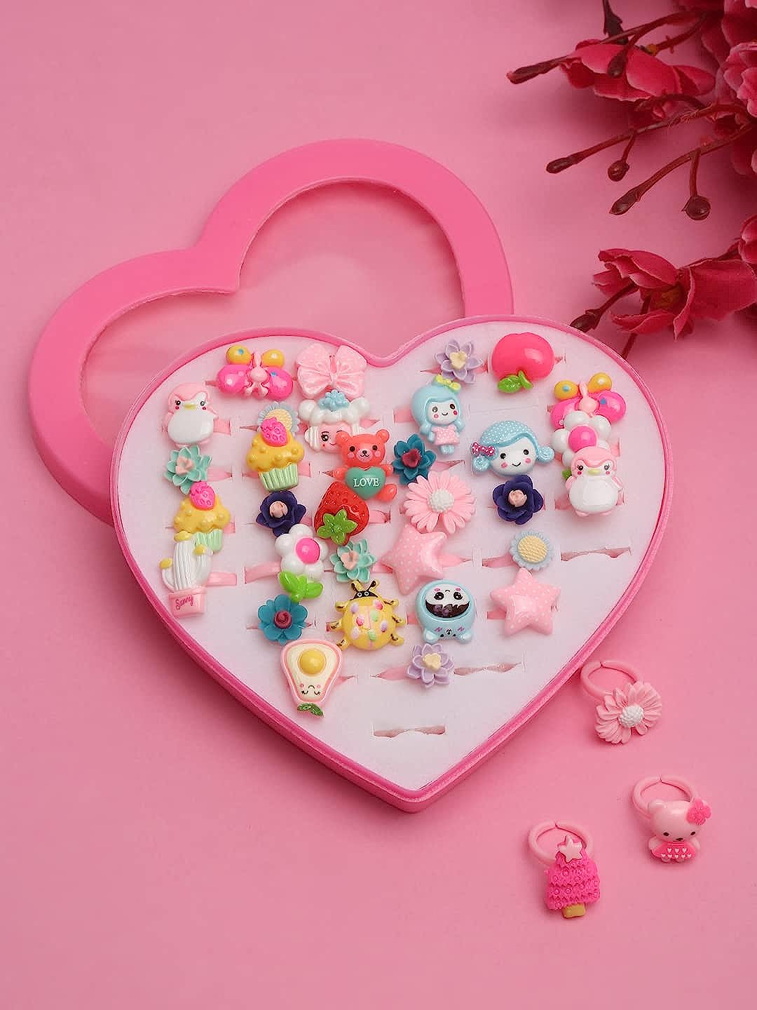 YouBella Set of 36 Rings for Baby Girls