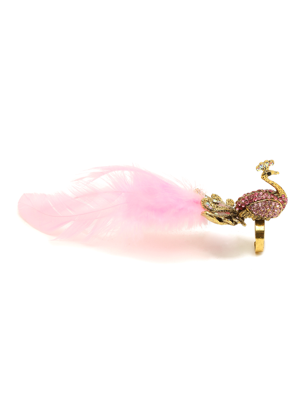 YouBella Women Fashion Stylish and Trendy  Jewellery Peacock Design Finger Ring for Women and Girls