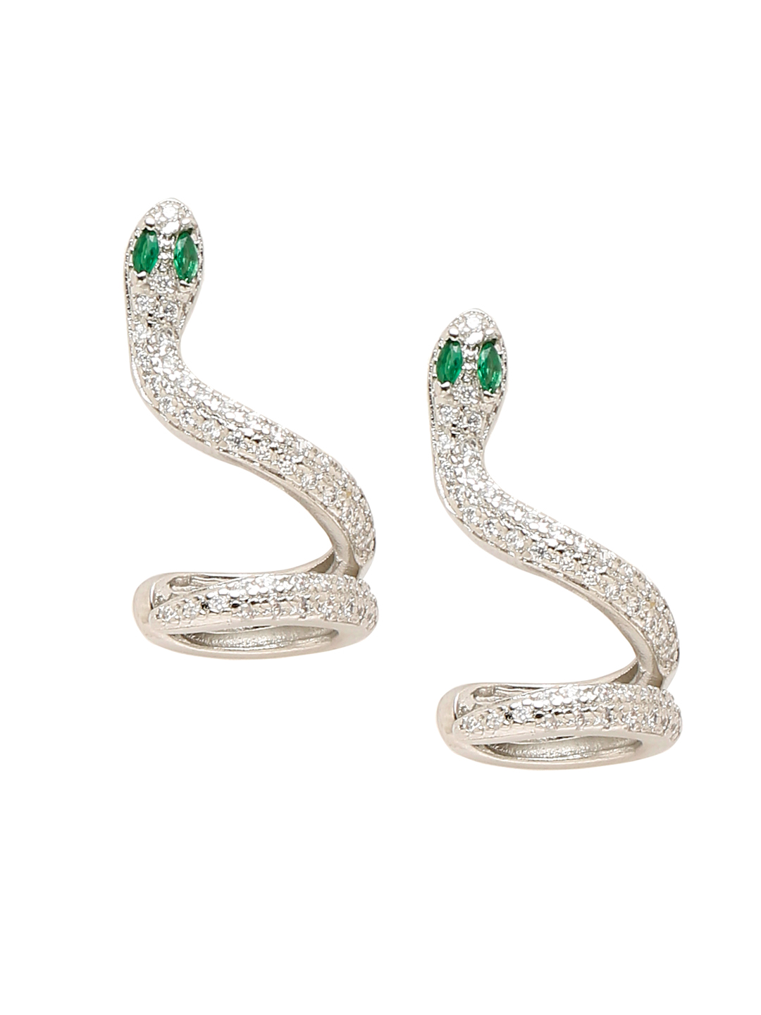 YouBella Jewellery for Women Celebrity Inspired Silver Plated Snake Motif Combo of 2 Rings for Women and Girls (YBRG_20259) (Silver)