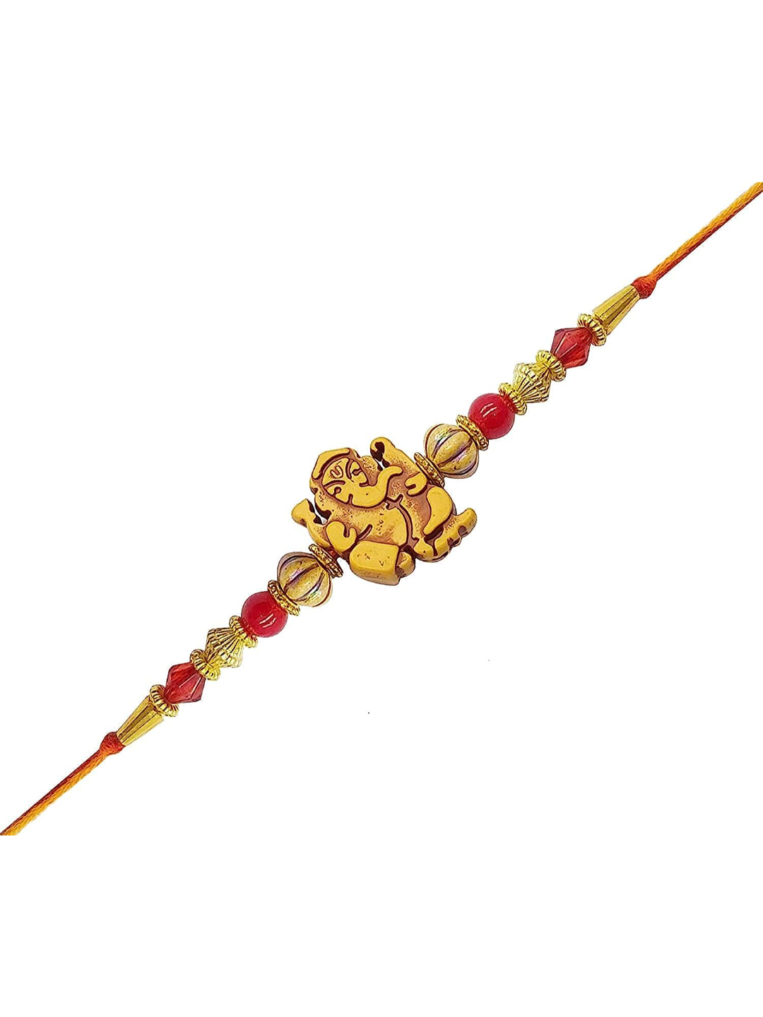 YouBella Designer Bracelet Rakhi and Greeting Card Combo Set for Brother Raksha Bandhan Gift for Brother (Style 2)