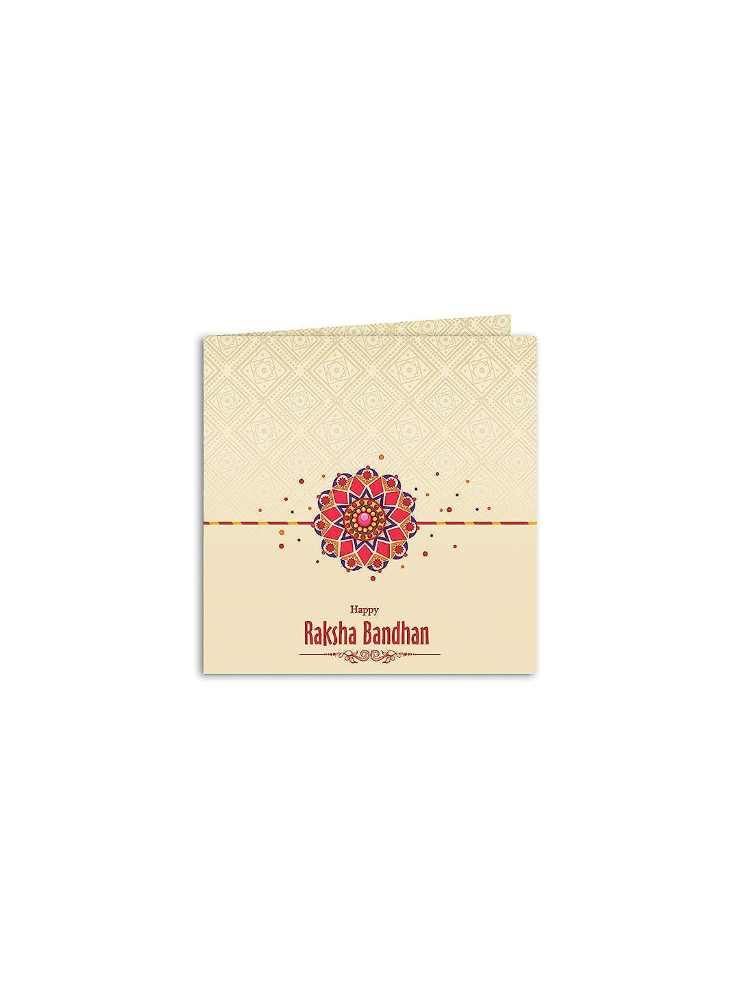 YouBella Designer Bracelet Rakhi and Greeting Card Combo Set for Brother Raksha Bandhan Gift for Brother (Style 5)
