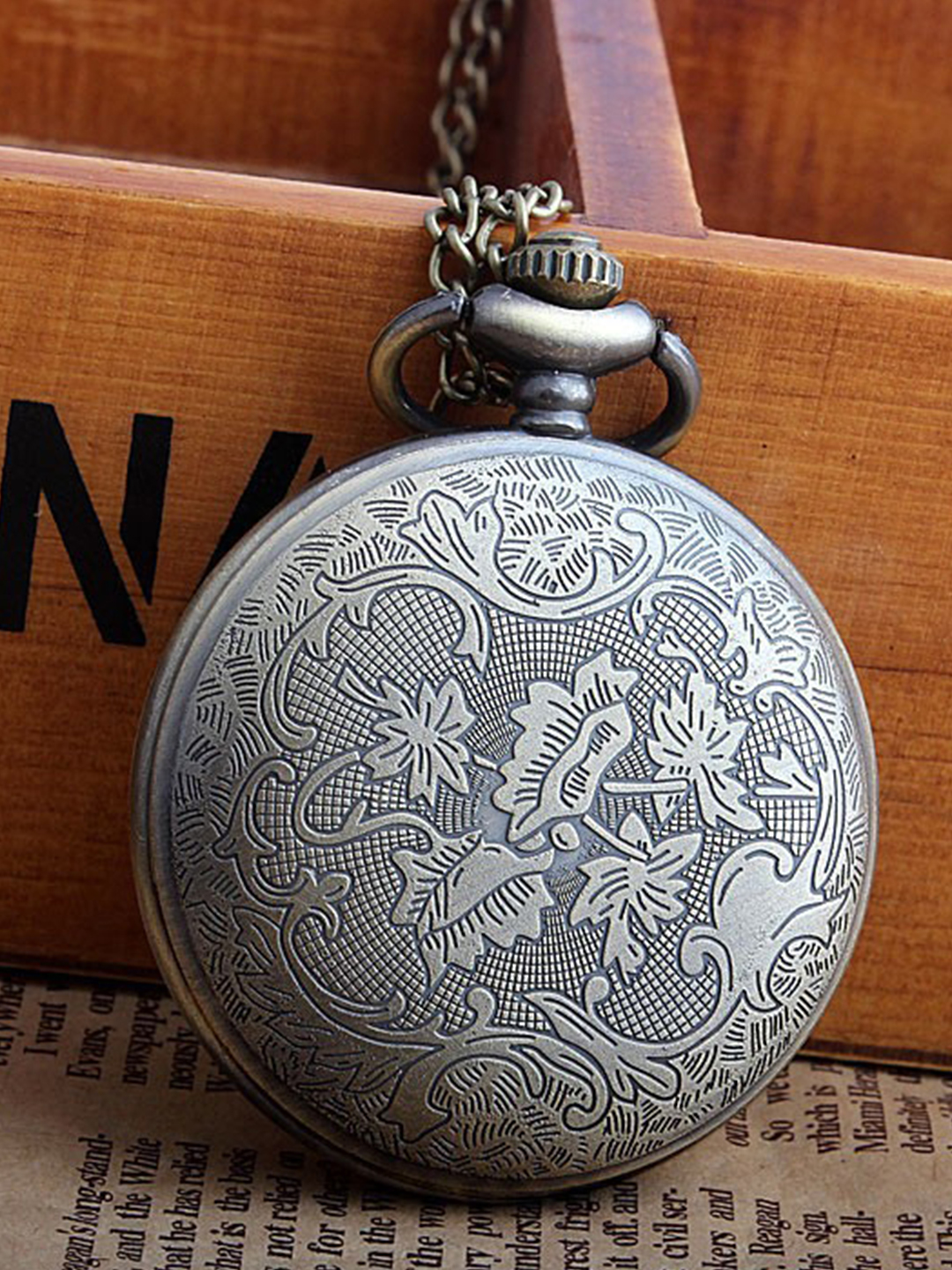 YouBella Pocket Watch Pendant with Chain for Husband Unique Memorable Gift Dual Purpose Stainless Steel Clock for Men (YBWATCH_0031)