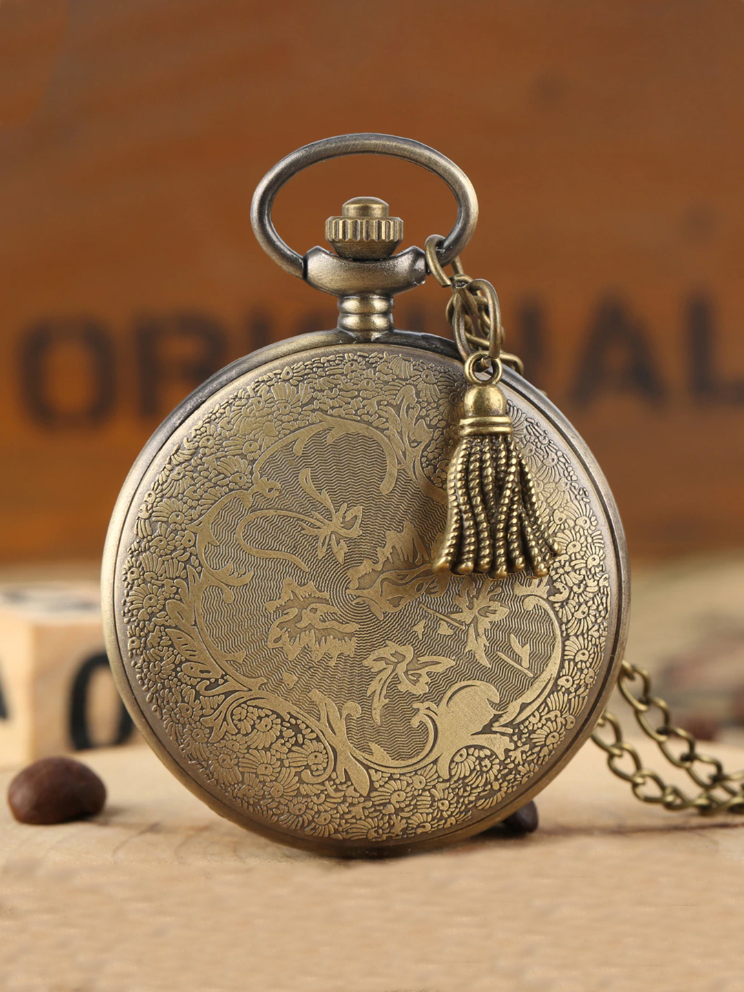 YouBella Pocket Watch Pendant with Chain for Husband Unique Memorable Gift Dual Purpose Stainless Steel Clock for Men (YBWATCH_0033)