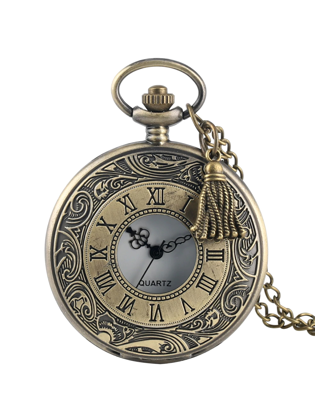YouBella Pocket Watch Pendant with Chain for Husband Unique Memorable Gift Dual Purpose Stainless Steel Clock for Men (YBWATCH_0033)