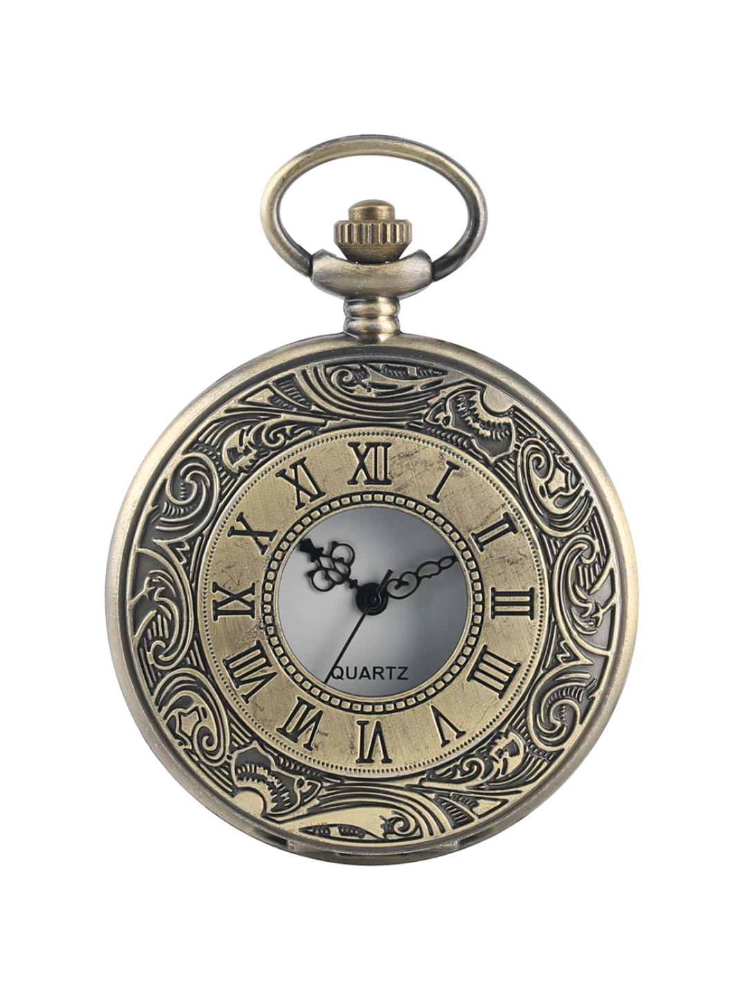 YouBella Pocket Watch Pendant with Chain for Husband Unique Memorable Gift Dual Purpose Stainless Steel Clock for Men (YBWATCH_0033)