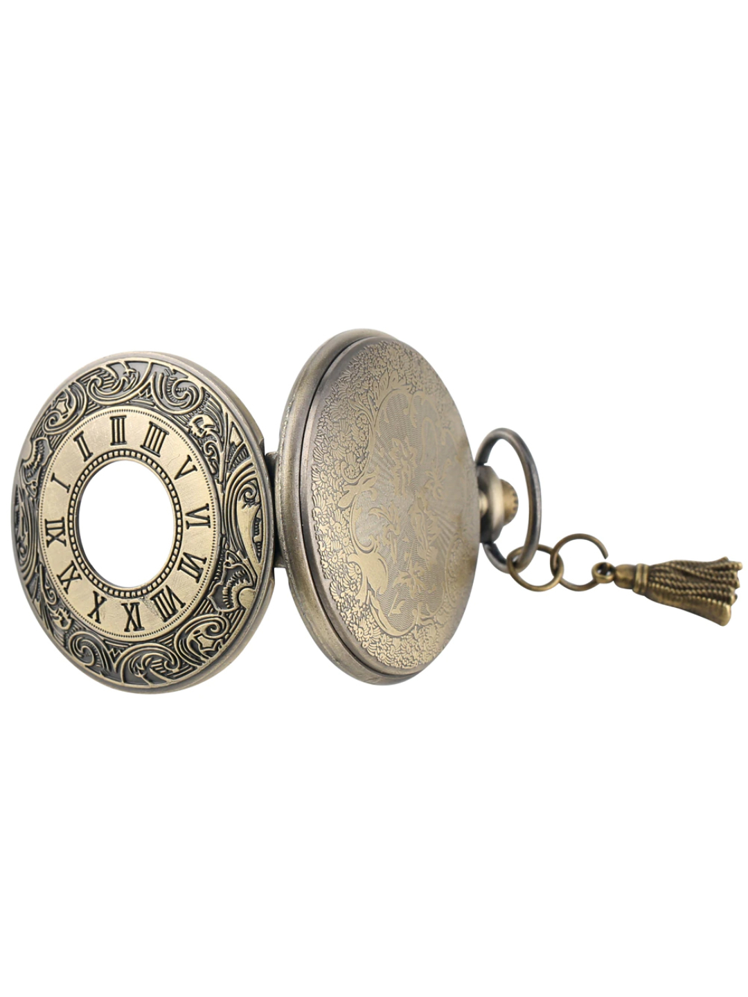 YouBella Pocket Watch Pendant with Chain for Husband Unique Memorable Gift Dual Purpose Stainless Steel Clock for Men (YBWATCH_0033)