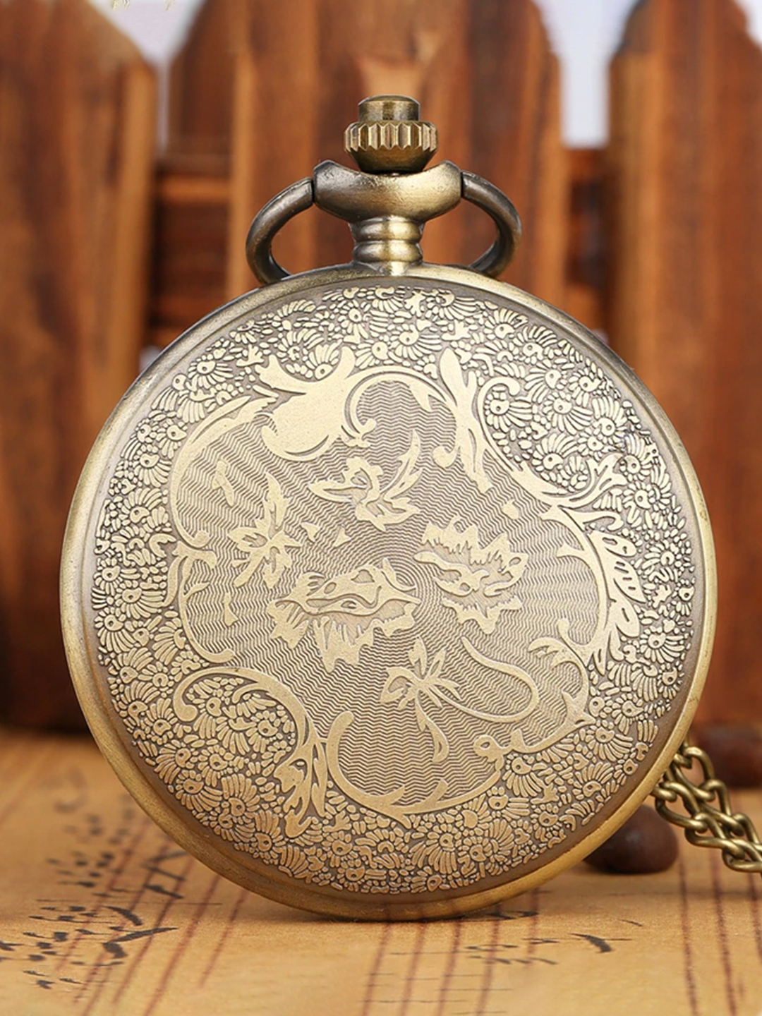 YouBella Pocket Watch Pendant with Chain for Husband Unique Memorable Gift Dual Purpose Stainless Steel Clock for Men (YBWATCH_0034)