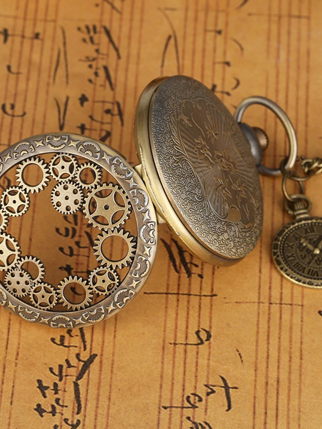 YouBella Pocket Watch Pendant with Chain for Husband Unique Memorable Gift Dual Purpose Stainless Steel Clock for Men (YBWATCH_0034)