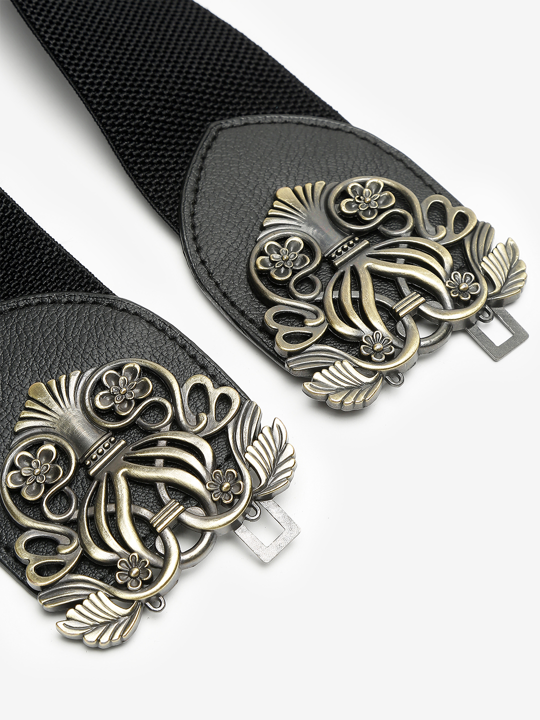 YouBella Jewellery Celebrity Inspired Adjustable Kamarband Waist Belt for Women/Girls (YB_Belt_20) (Black)