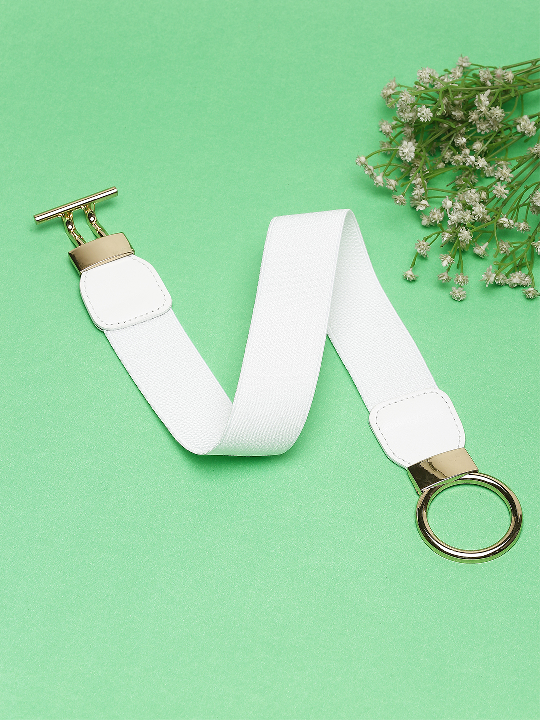 YouBella Jewellery Celebrity Inspired Adjustable Kamarband Waist Belt for Women/Girls (YB_Belt_39) (White)