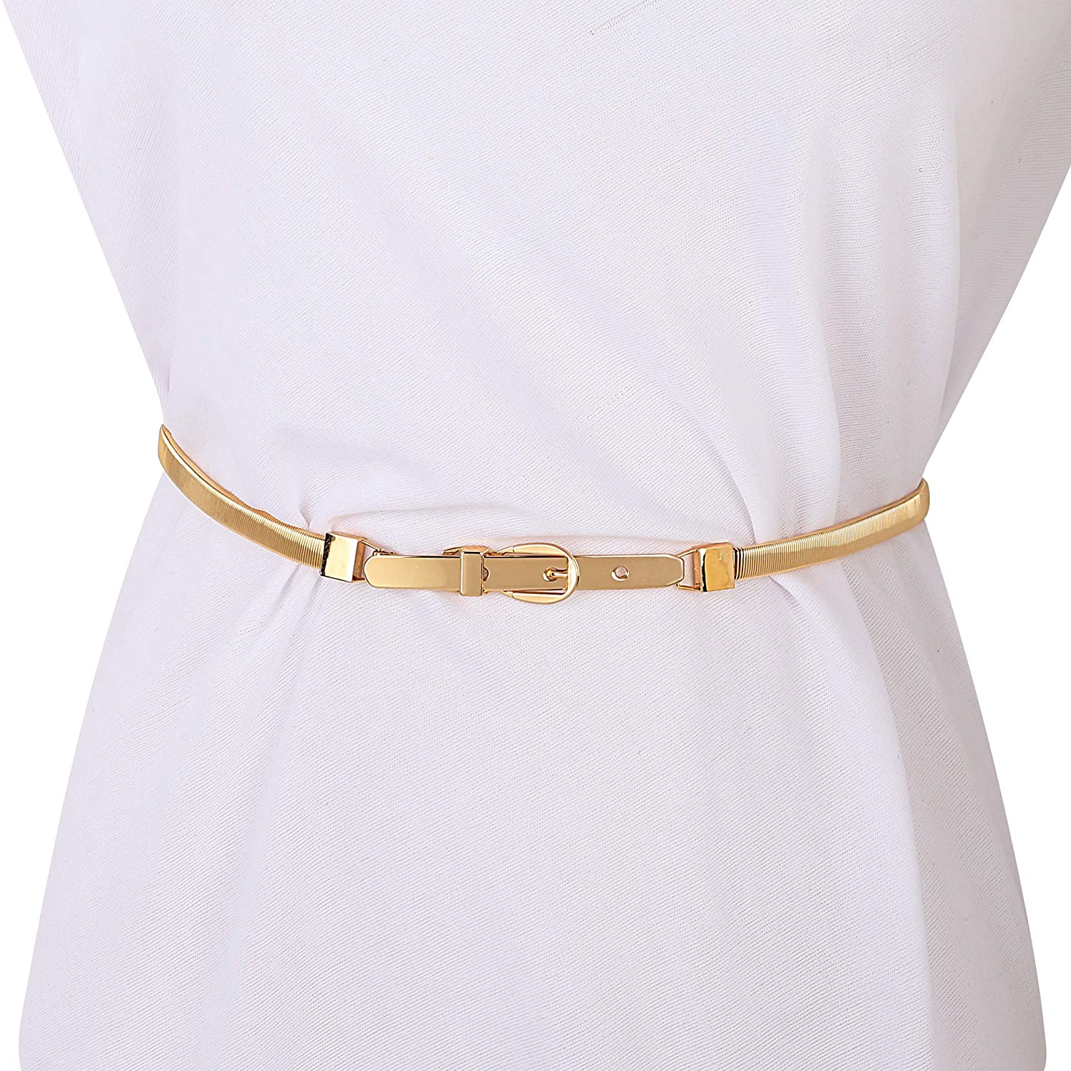 YouBella Jewellery Celebrity Inspired Adjustable Metal Plate Type Golden Kamarband Waist Belt for Women/Girls (Style 2)