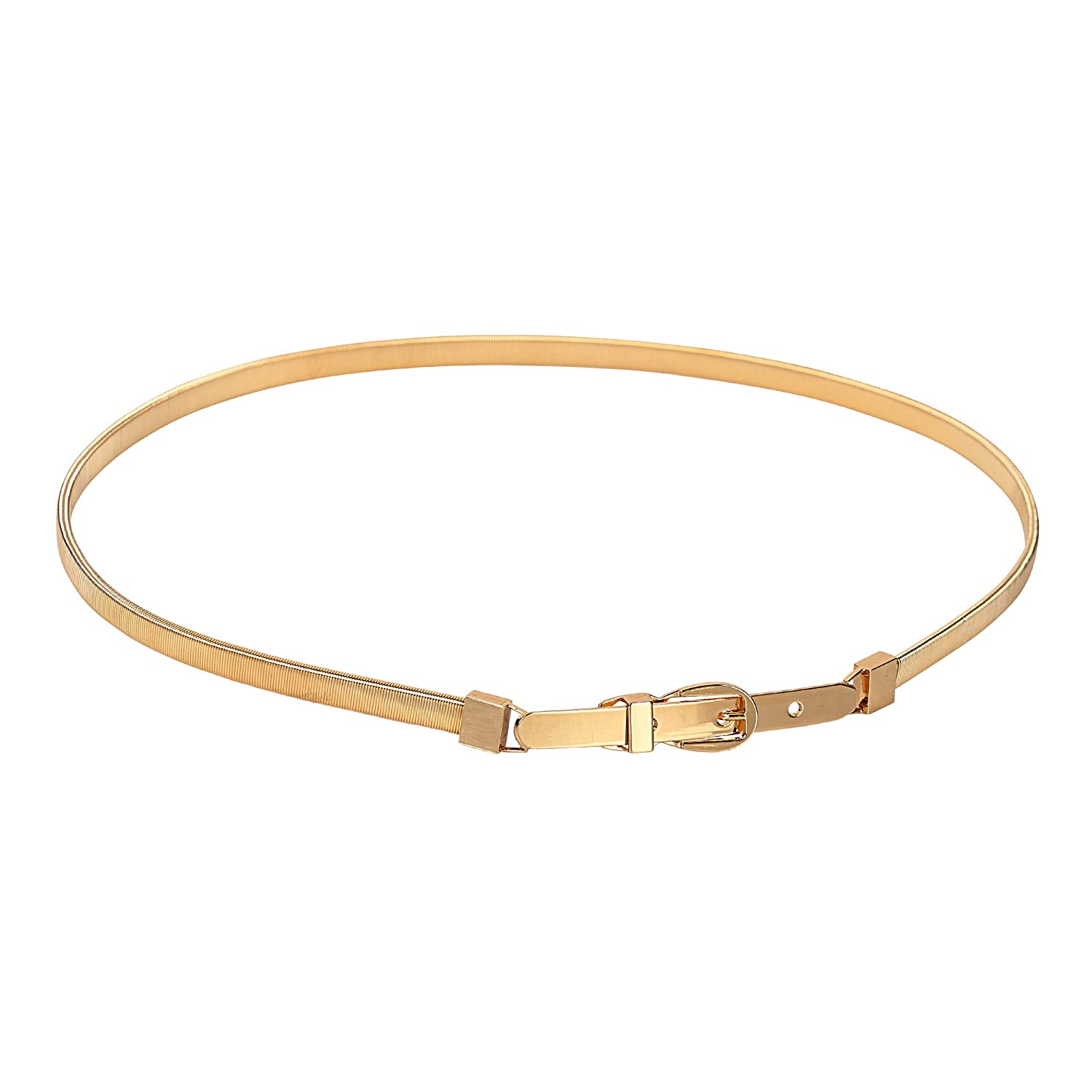 YouBella Jewellery Celebrity Inspired Adjustable Metal Plate Type Golden Kamarband Waist Belt for Women/Girls (Style 2)