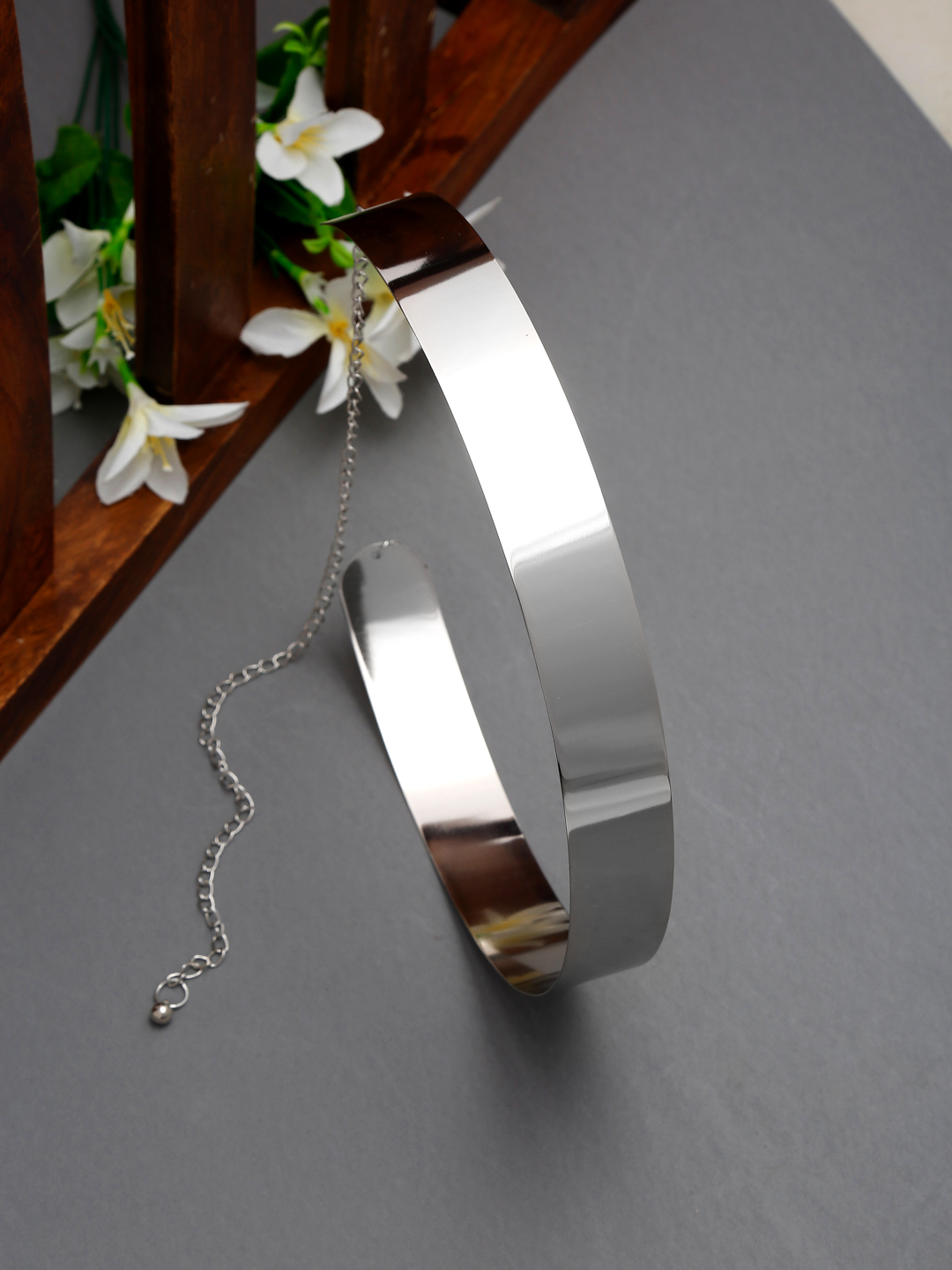 YouBella Jewellery Celebrity Inspired Adjustable Kamarband Waist Belt for Women/Girls (Silver) (YB_Belt_86)
