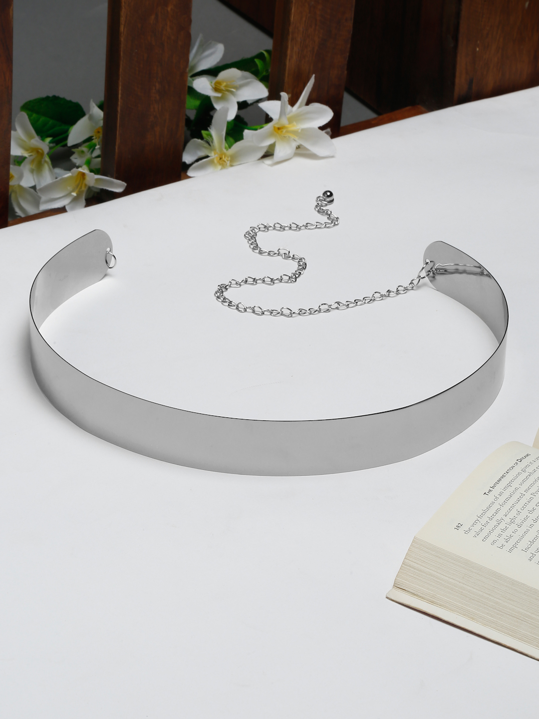 YouBella Jewellery Celebrity Inspired Adjustable Kamarband Waist Belt for Women/Girls (Silver) (YB_Belt_86)