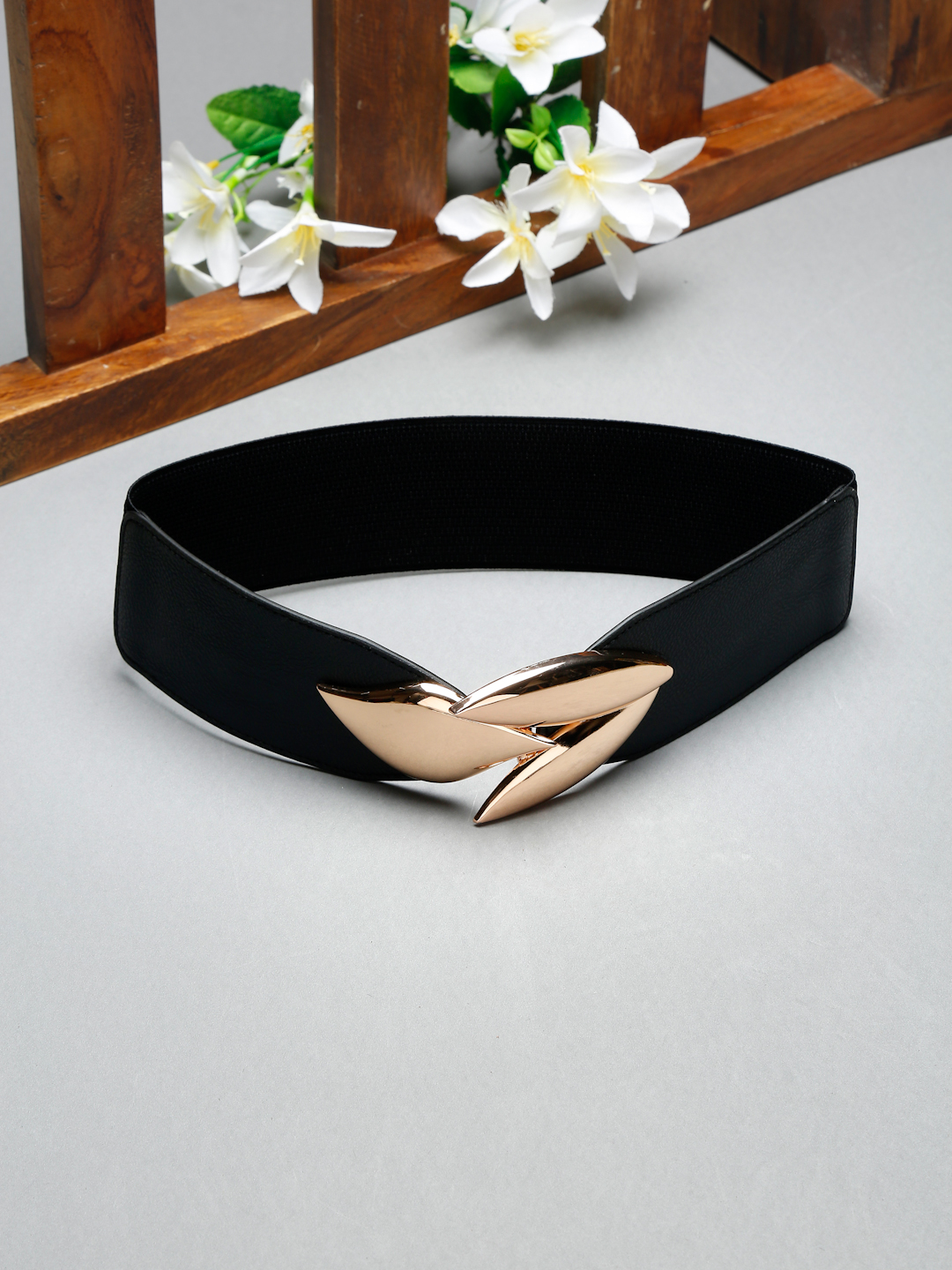 YouBella Jewellery Celebrity Inspired Adjustable Kamarband Waist Belt for Women/Girls (Black) (YB_Belt_87)