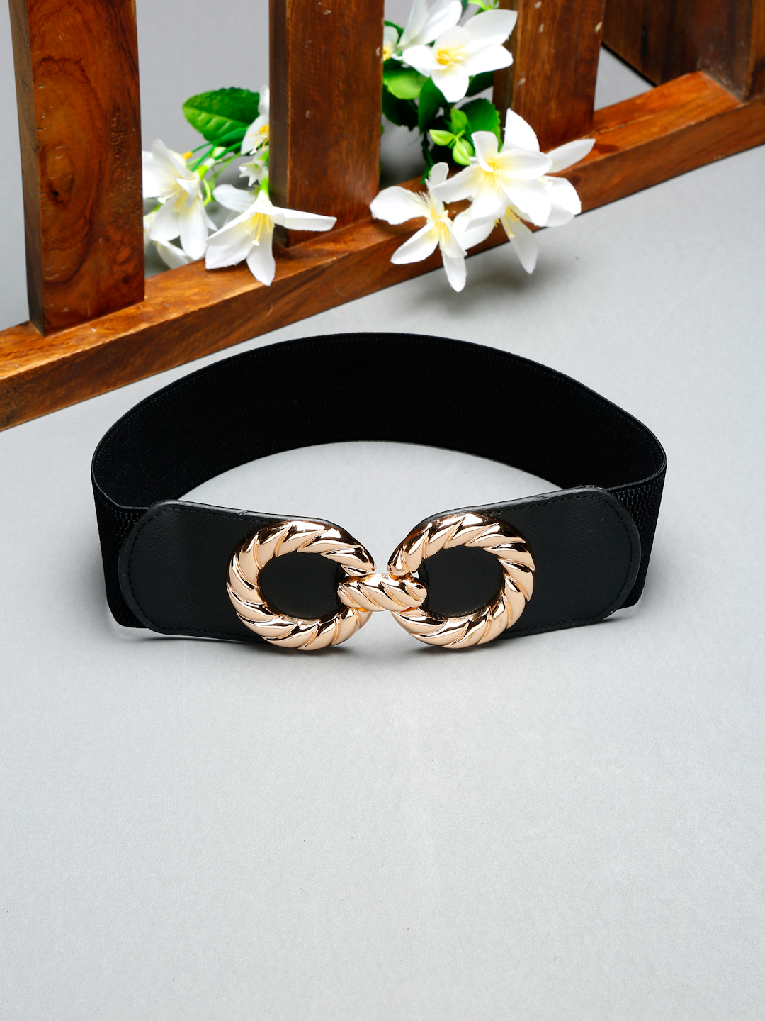 YouBella Jewellery Celebrity Inspired Adjustable Kamarband Waist Belt for Women/Girls (Black) (YB_Belt_88)