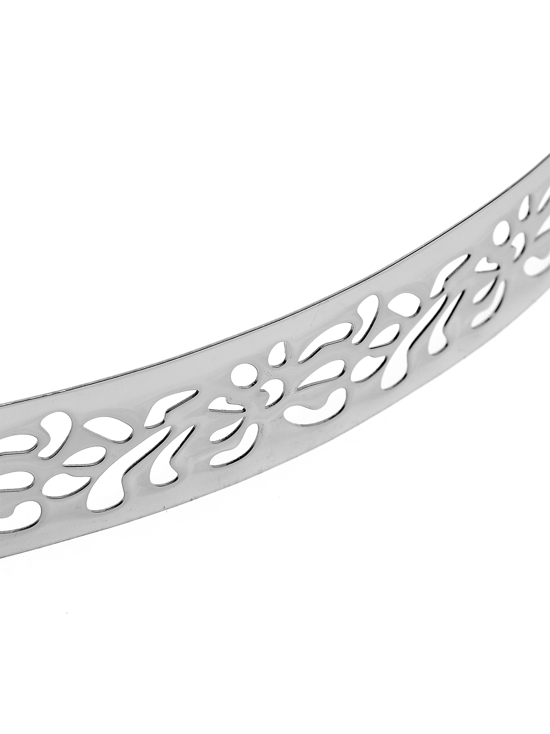 YouBella Jewellery Celebrity Inspired Adjustable Metal Plate Type Golden Kamarband Waist Belt for Women/Girls (Silver)