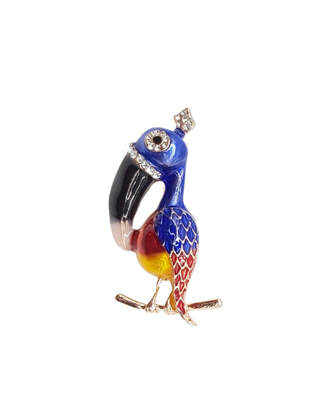 YouBella Stylish Bird Shape Jewellery Brooches for Women (Multi-Colour) (YB_Brooch_109)