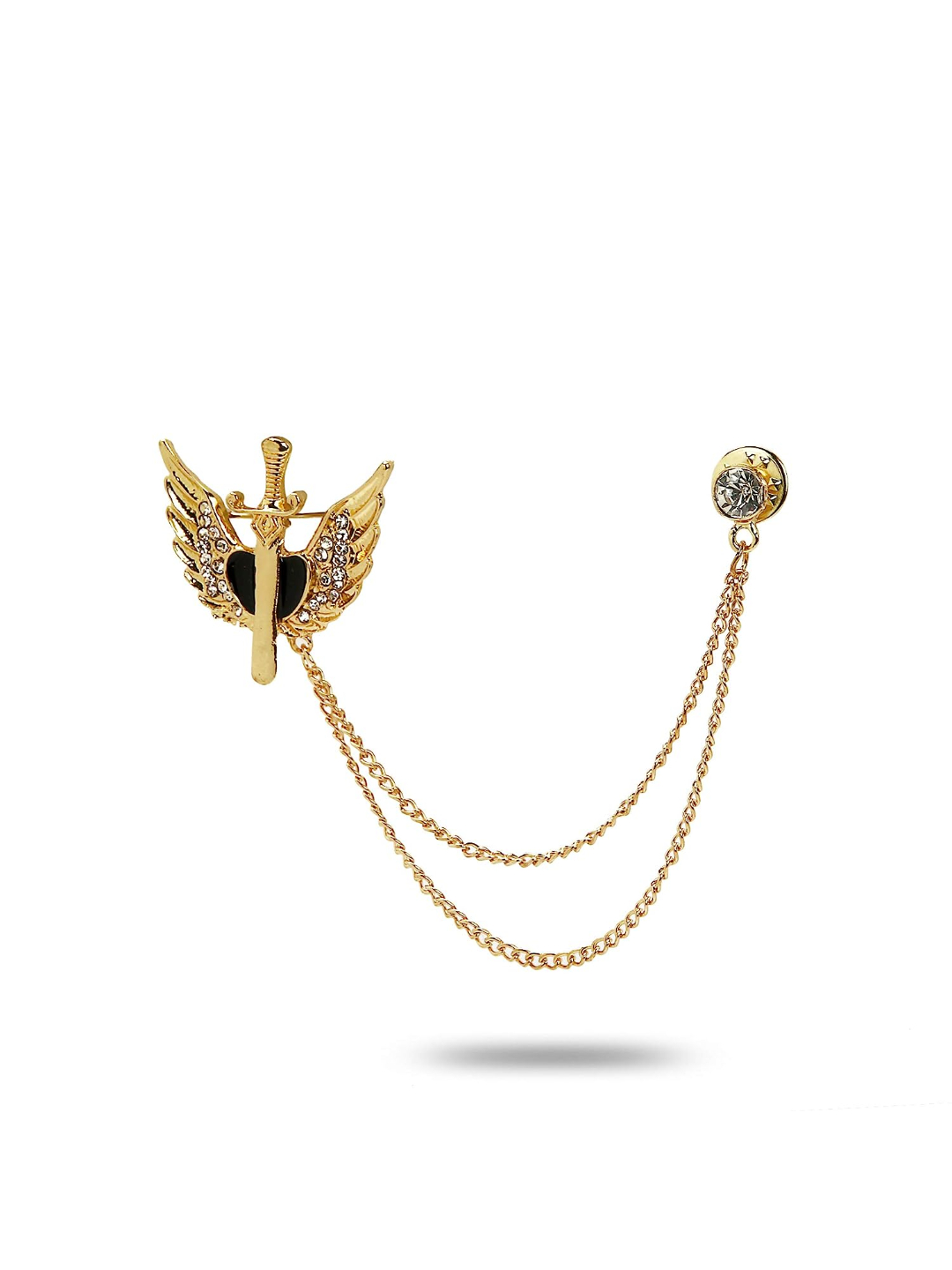 YouBella Jewellery Latest Stylish Crystal Unisex Brooch for Wedding/Party for Women/Girls/Men (Style 1)