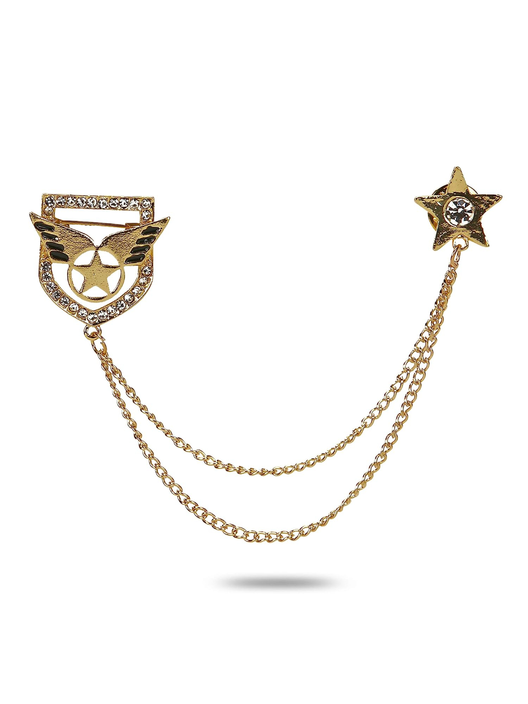 YouBella Jewellery Latest Stylish Crystal Unisex Brooch for Wedding/Party for Women/Girls/Men (Style 2)
