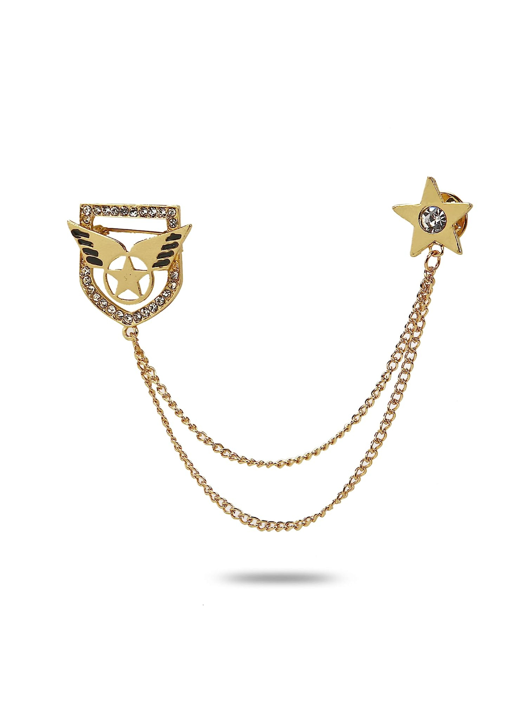 YouBella Jewellery Latest Stylish Crystal Unisex Brooch for Wedding/Party for Women/Girls/Men (Style 2)