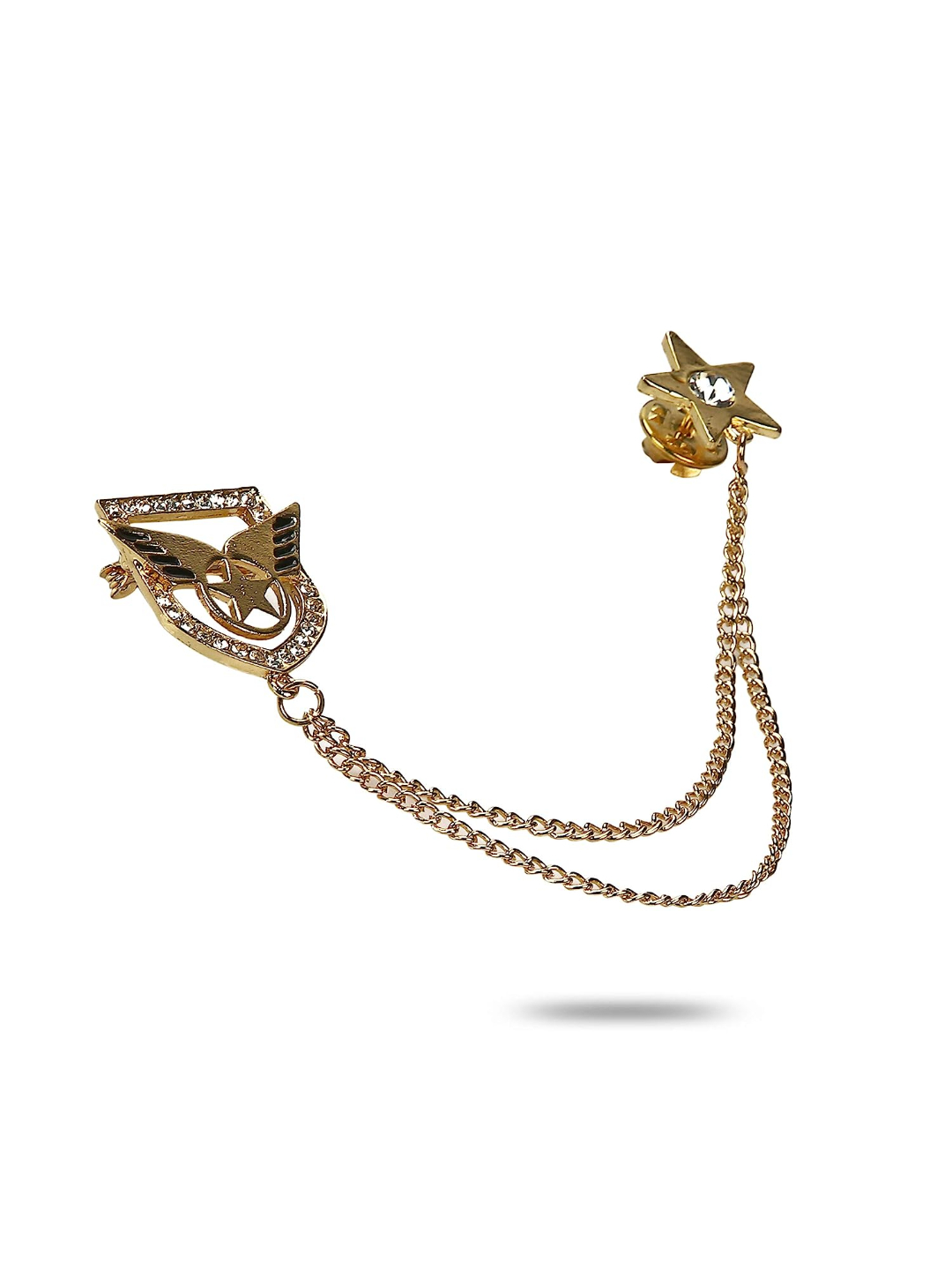 YouBella Jewellery Latest Stylish Crystal Unisex Brooch for Wedding/Party for Women/Girls/Men (Style 2)