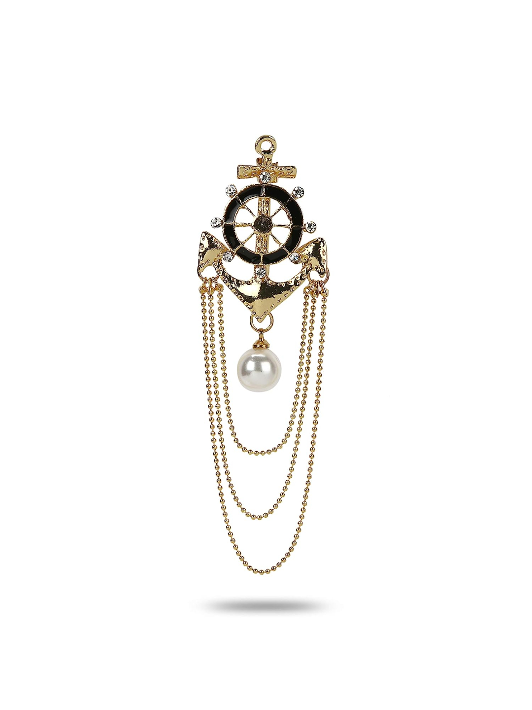 YouBella Jewellery Latest Stylish Crystal Unisex Brooch for Wedding/Party for Women/Girls/Men (Style 3)