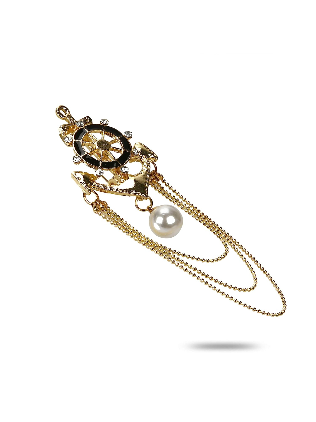 YouBella Jewellery Latest Stylish Crystal Unisex Brooch for Wedding/Party for Women/Girls/Men (Style 3)