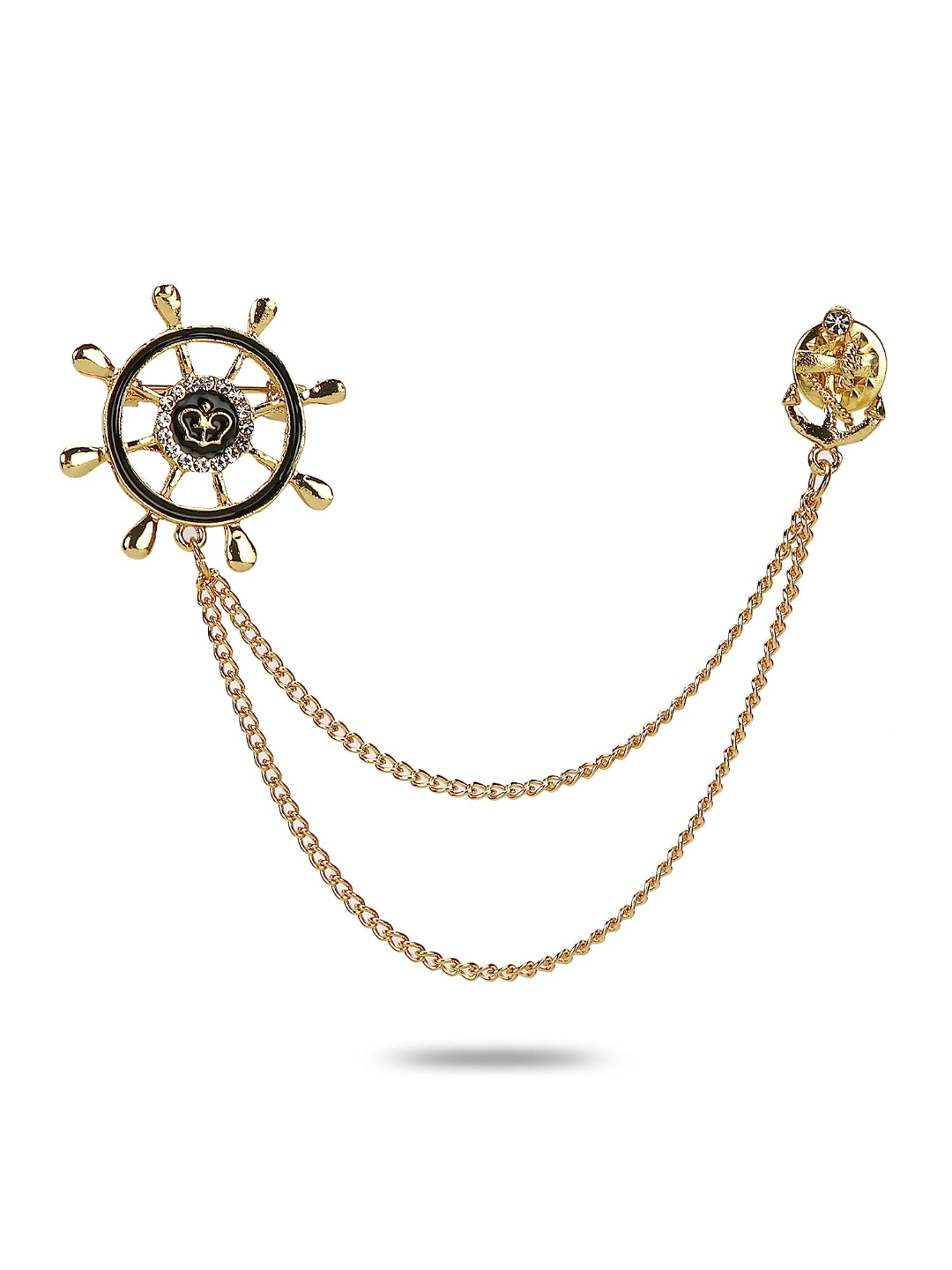 YouBella Jewellery Latest Stylish Crystal Unisex Brooch for Wedding/Party for Women/Girls/Men (Style 5)