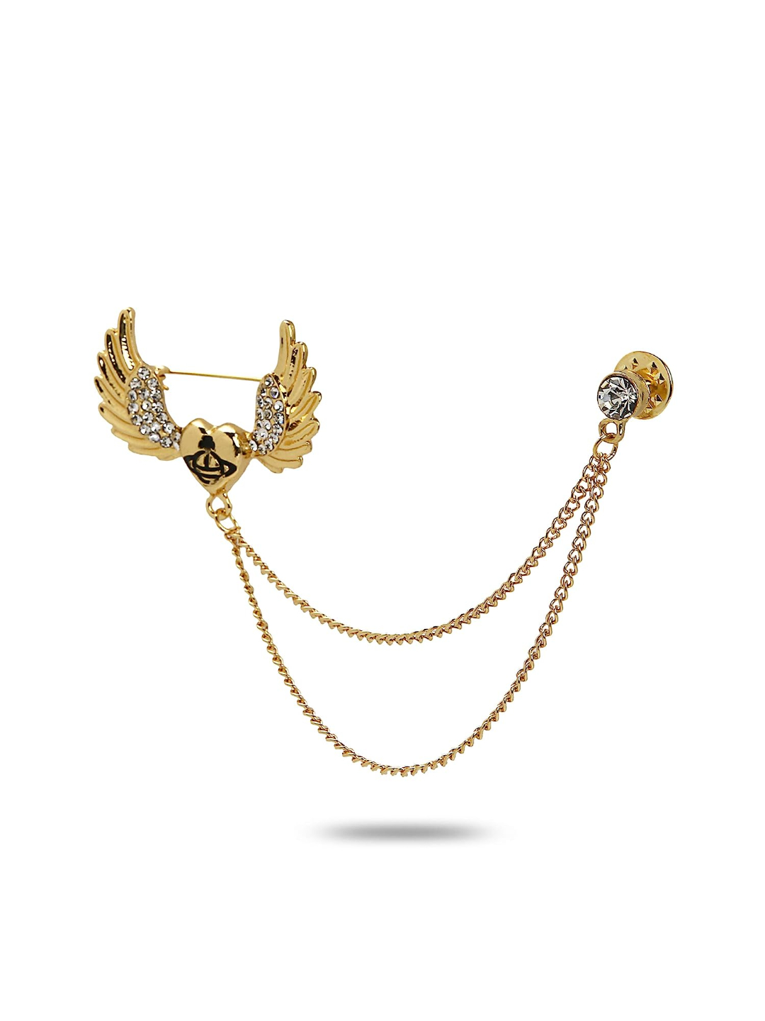 YouBella Jewellery Latest Stylish Crystal Unisex Brooch for Wedding/Party for Women/Girls/Men (Style 6)
