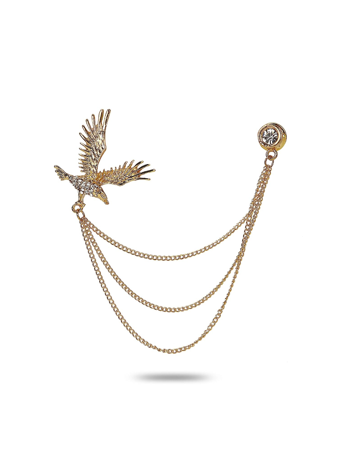 YouBella Jewellery Latest Stylish Crystal Unisex Brooch for Wedding/Party for Women/Girls/Men (Style 3)