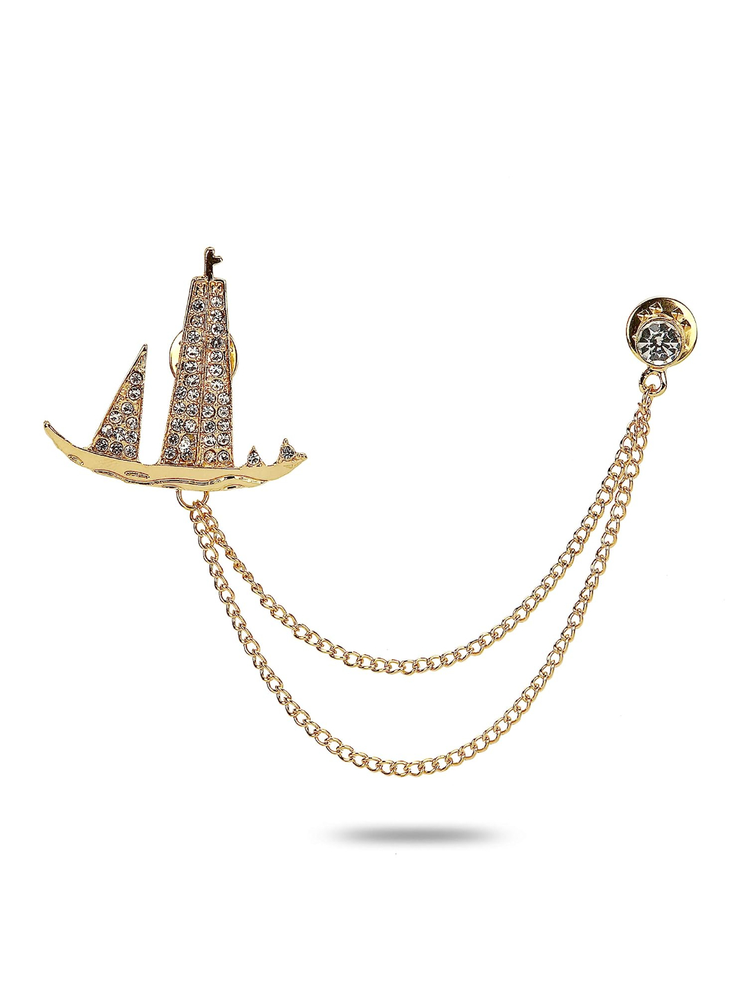 YouBella Jewellery Latest Stylish Crystal Unisex Brooch for Wedding/Party for Women/Girls/Men (Style 4)