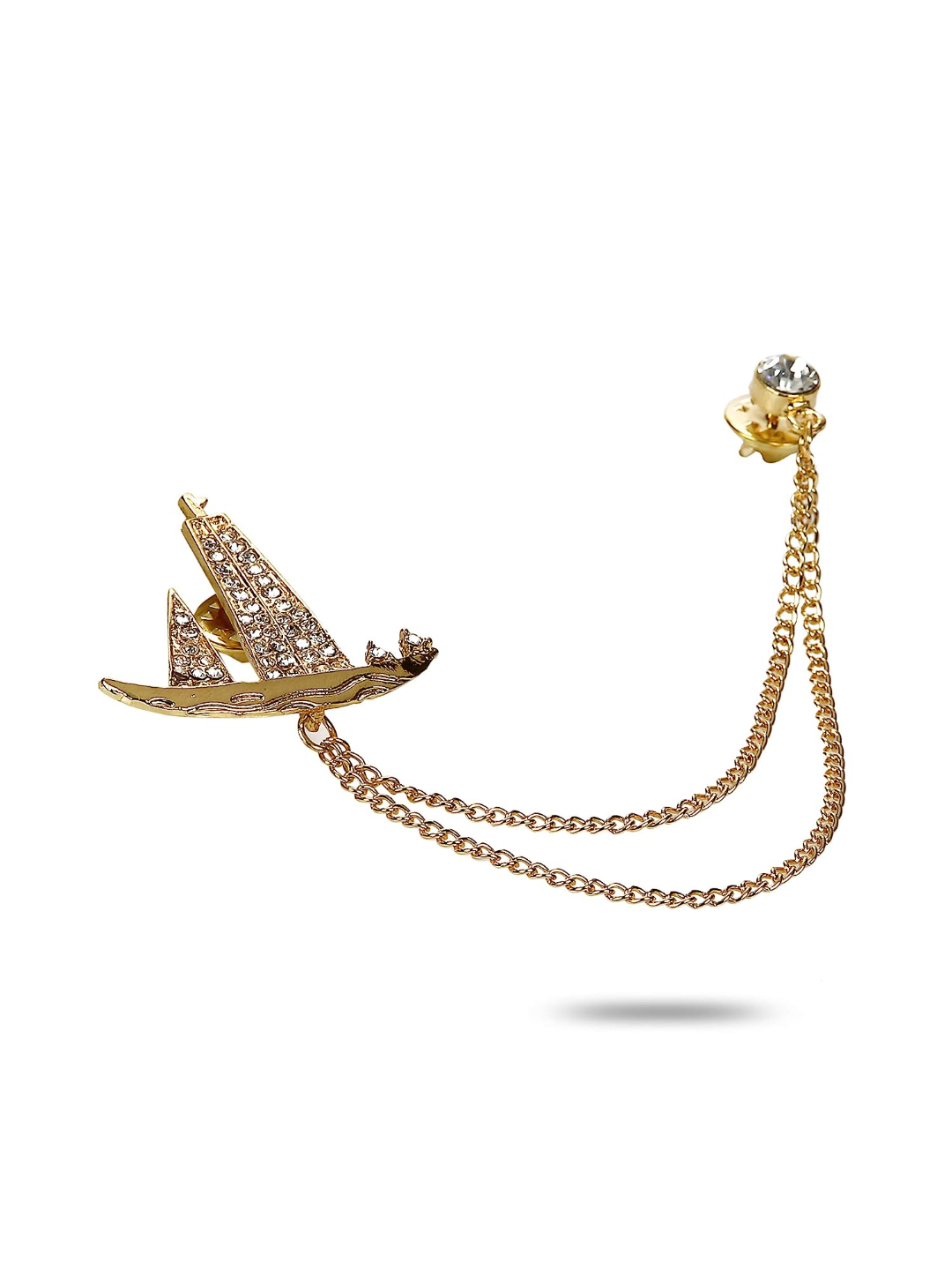 YouBella Jewellery Latest Stylish Crystal Unisex Brooch for Wedding/Party for Women/Girls/Men (Style 4)