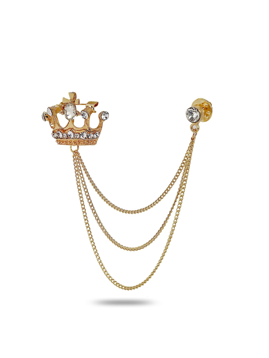 YouBella Jewellery Latest Stylish Crystal Unisex Brooch for Wedding/Party for Women/Girls/Men (Style 5)