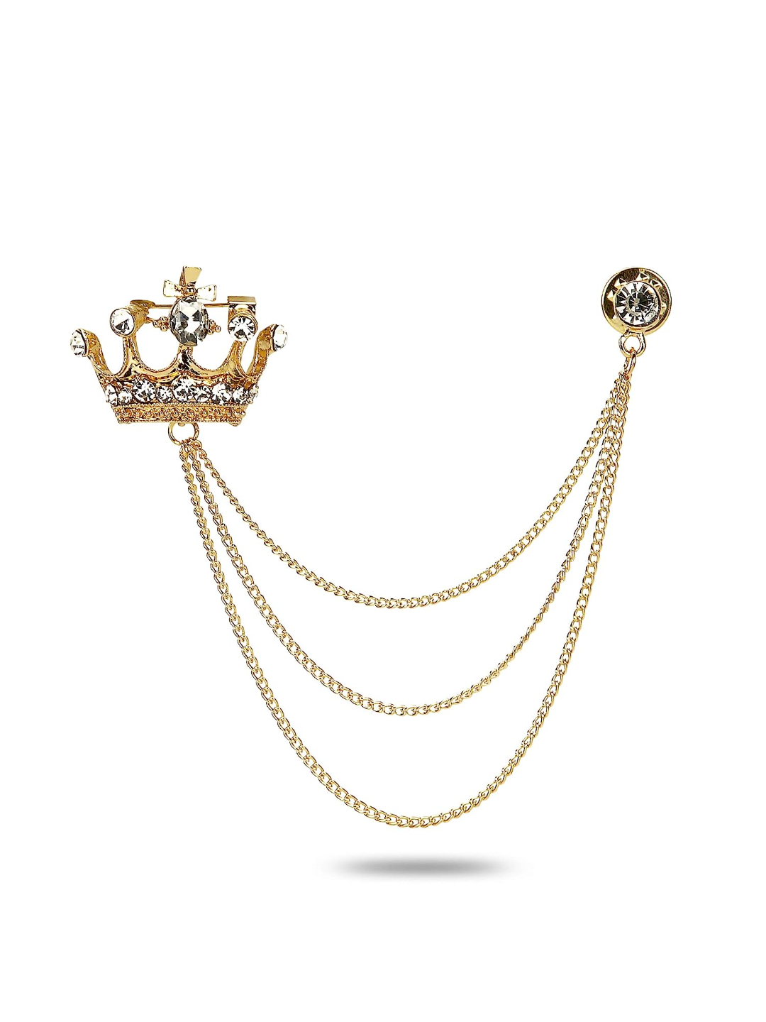 YouBella Jewellery Latest Stylish Crystal Unisex Brooch for Wedding/Party for Women/Girls/Men (Style 5)