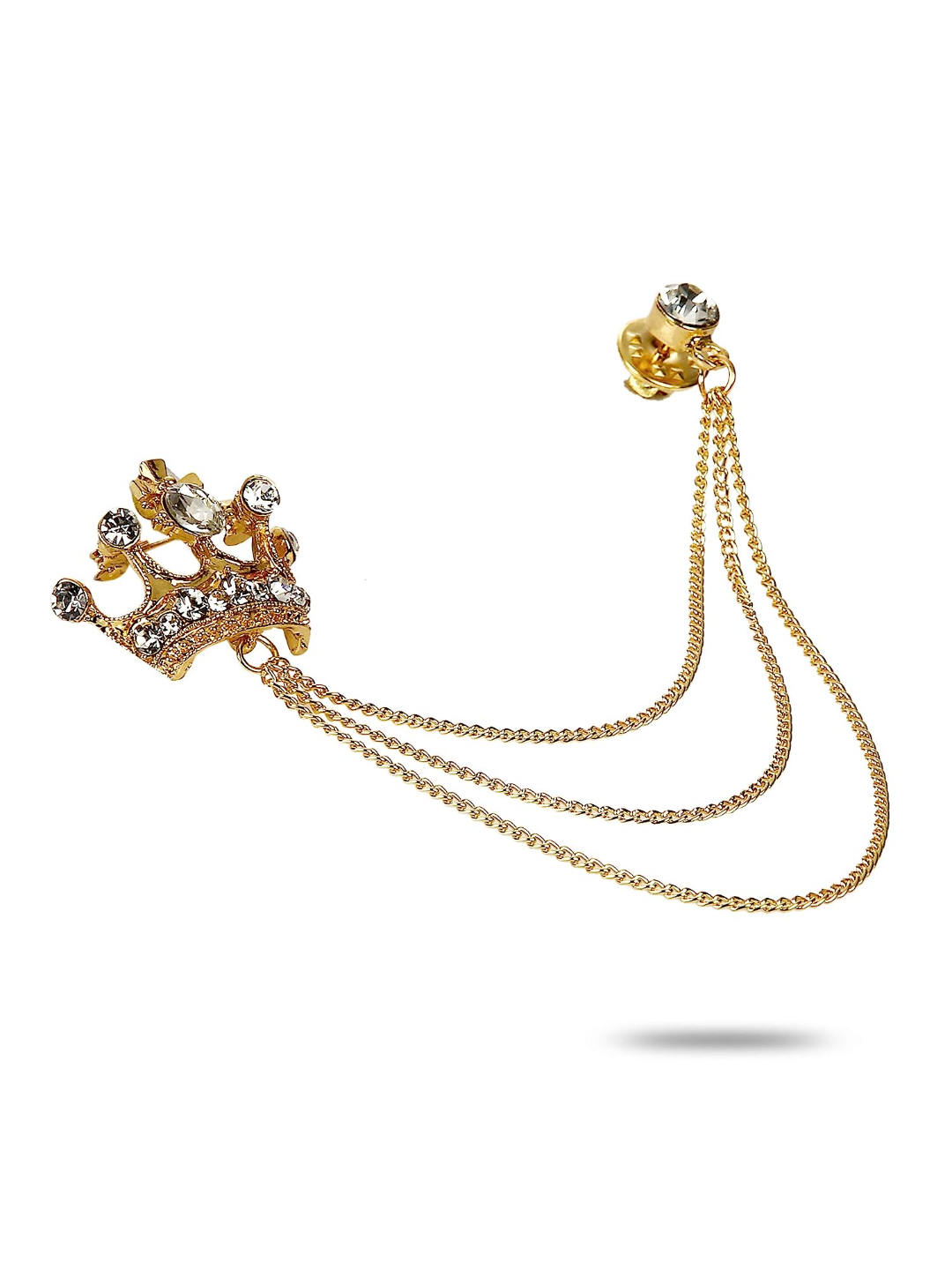 YouBella Jewellery Latest Stylish Crystal Unisex Brooch for Wedding/Party for Women/Girls/Men (Style 5)