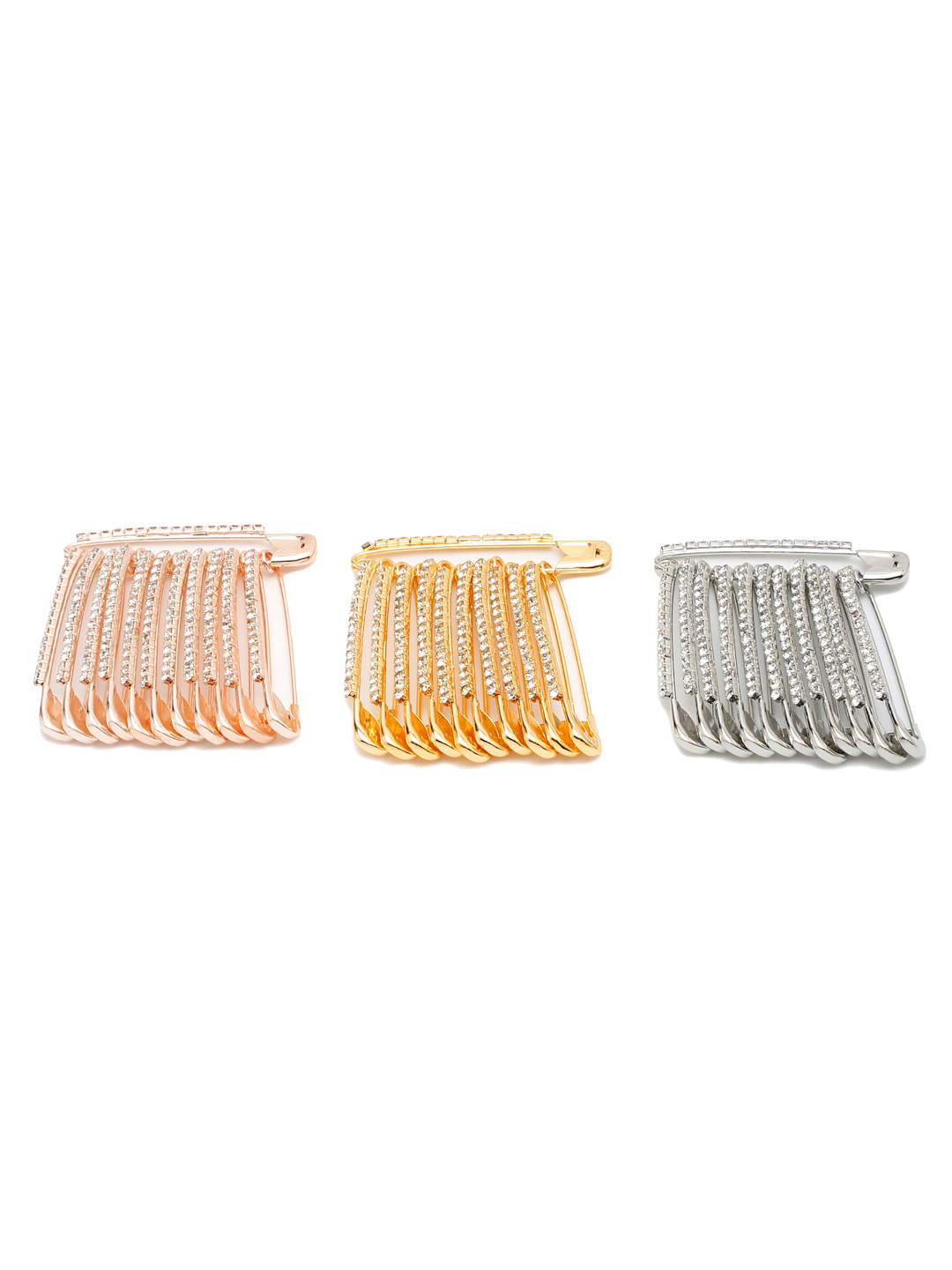 YouBella Jewellery Combo of 36 Saree Pins for Girls and Women (Multi) (YB_Brooch_141)