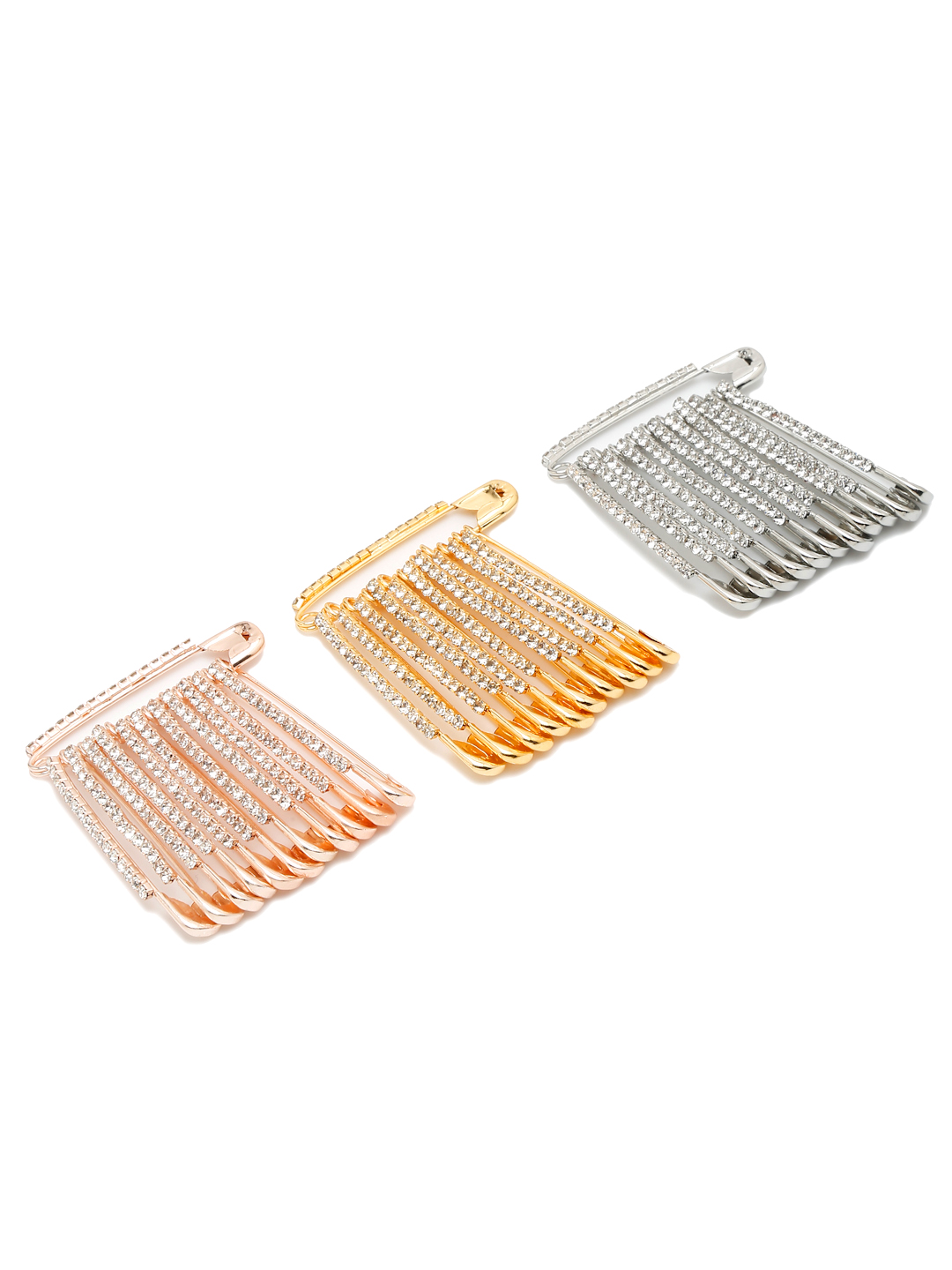 YouBella Jewellery Combo of 36 Saree Pins for Girls and Women (Multi) (YB_Brooch_141)