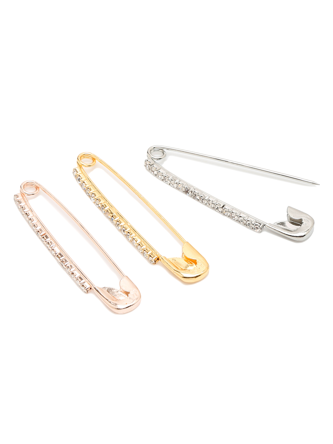 YouBella Jewellery Combo of 36 Saree Pins for Girls and Women (Multi) (YB_Brooch_141)