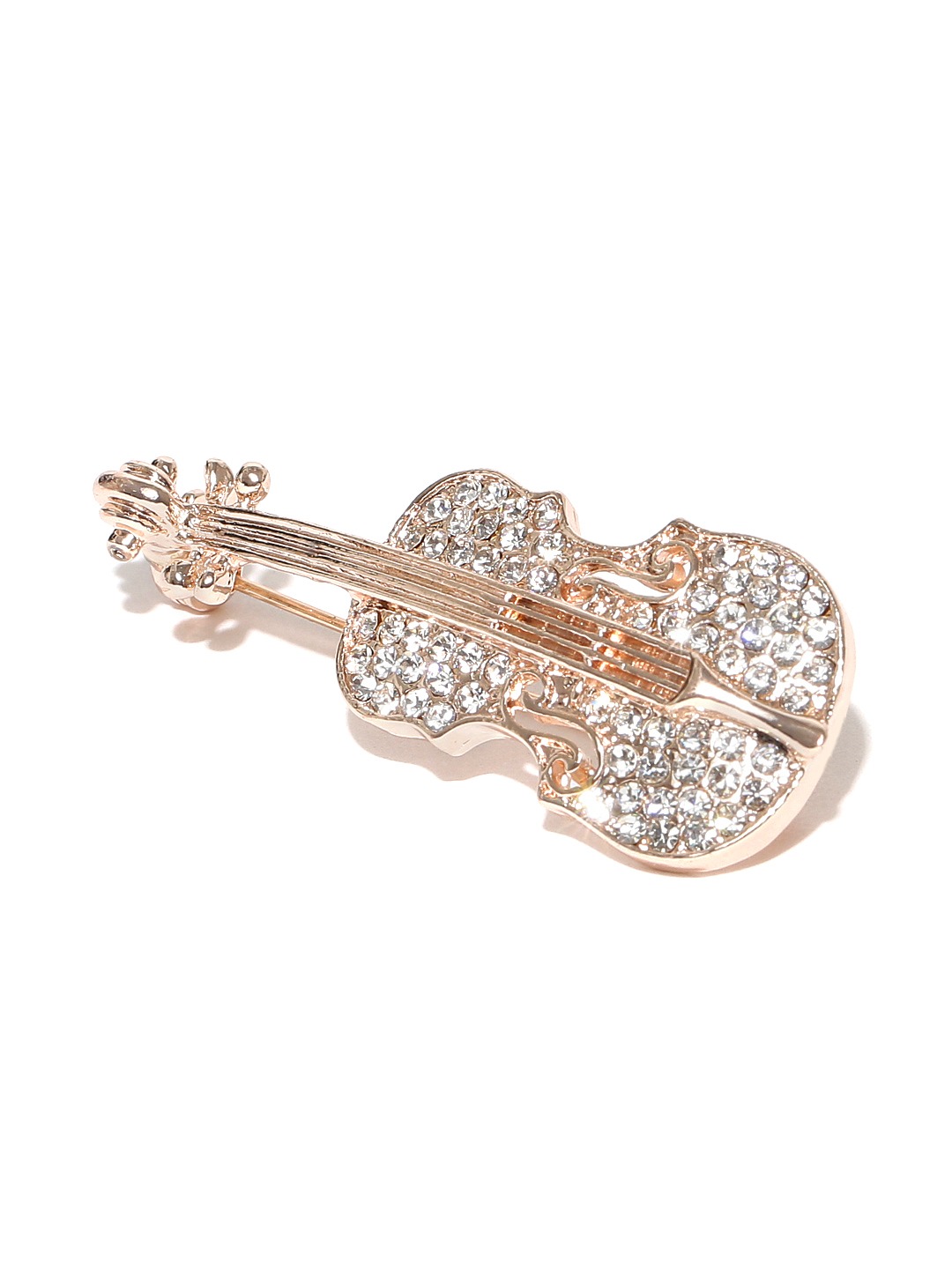 YouBella  Collection Musical Guitar Brooch for Men and Women/Girls (Gold)