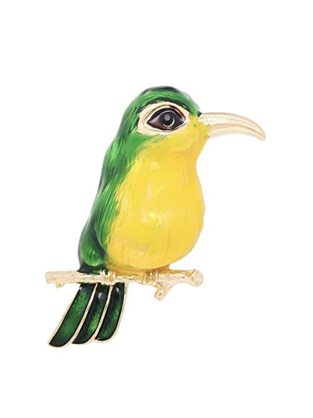 YouBella Jewellery Latest Stylish Crystal Unisex Bird Shape Brooch for Women/Girls/Men (Silver)