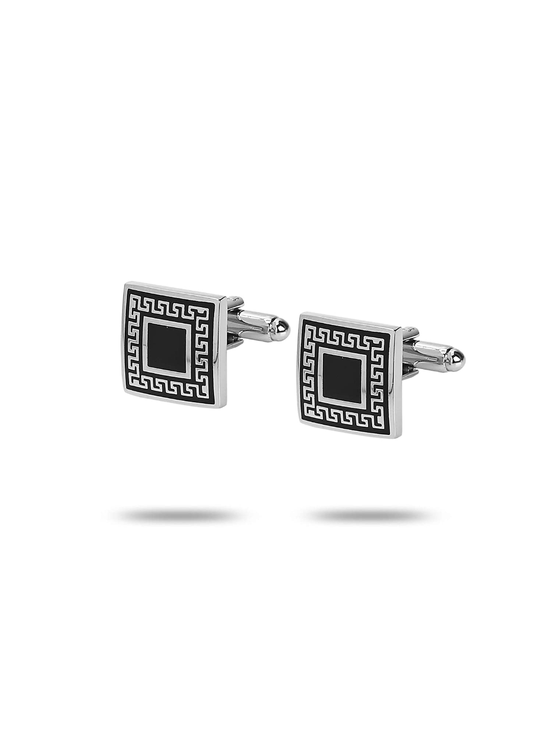 YouBella Jewellery Valentine Gifts for Men Latest Stylish Silver Plated Formal Cuff Links Cufflinks Set for Men